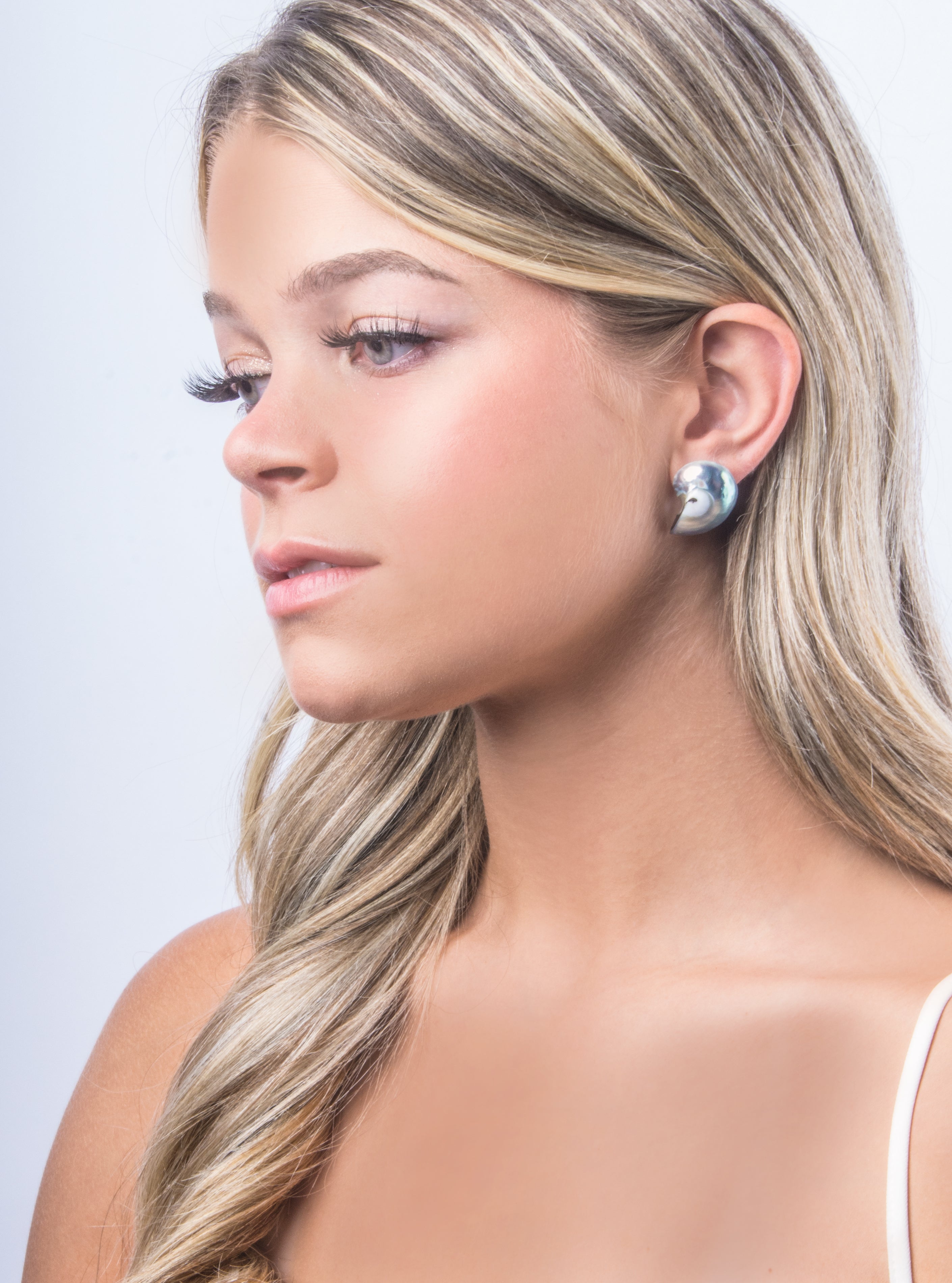 Shop Now Mini Nautilus Shell Earrings – lilyfrankjewelry