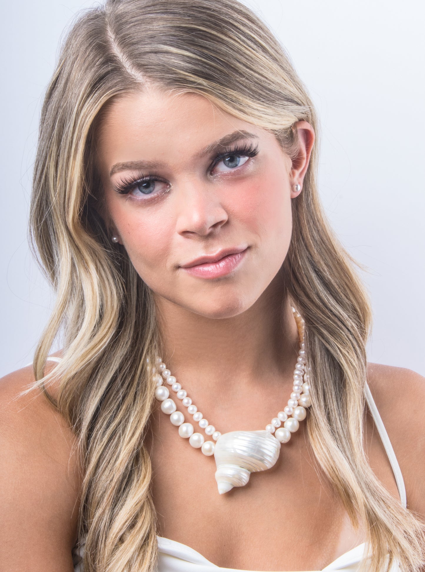 Turban Shell Pearl Necklace | Lily Frank Jewelry