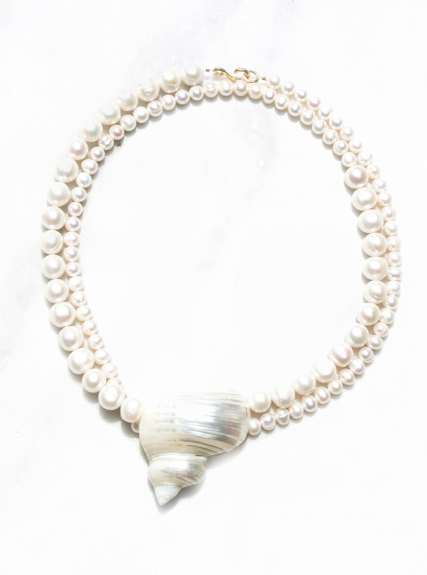 Turban Shell Pearl Necklace | Lily Frank Jewelry