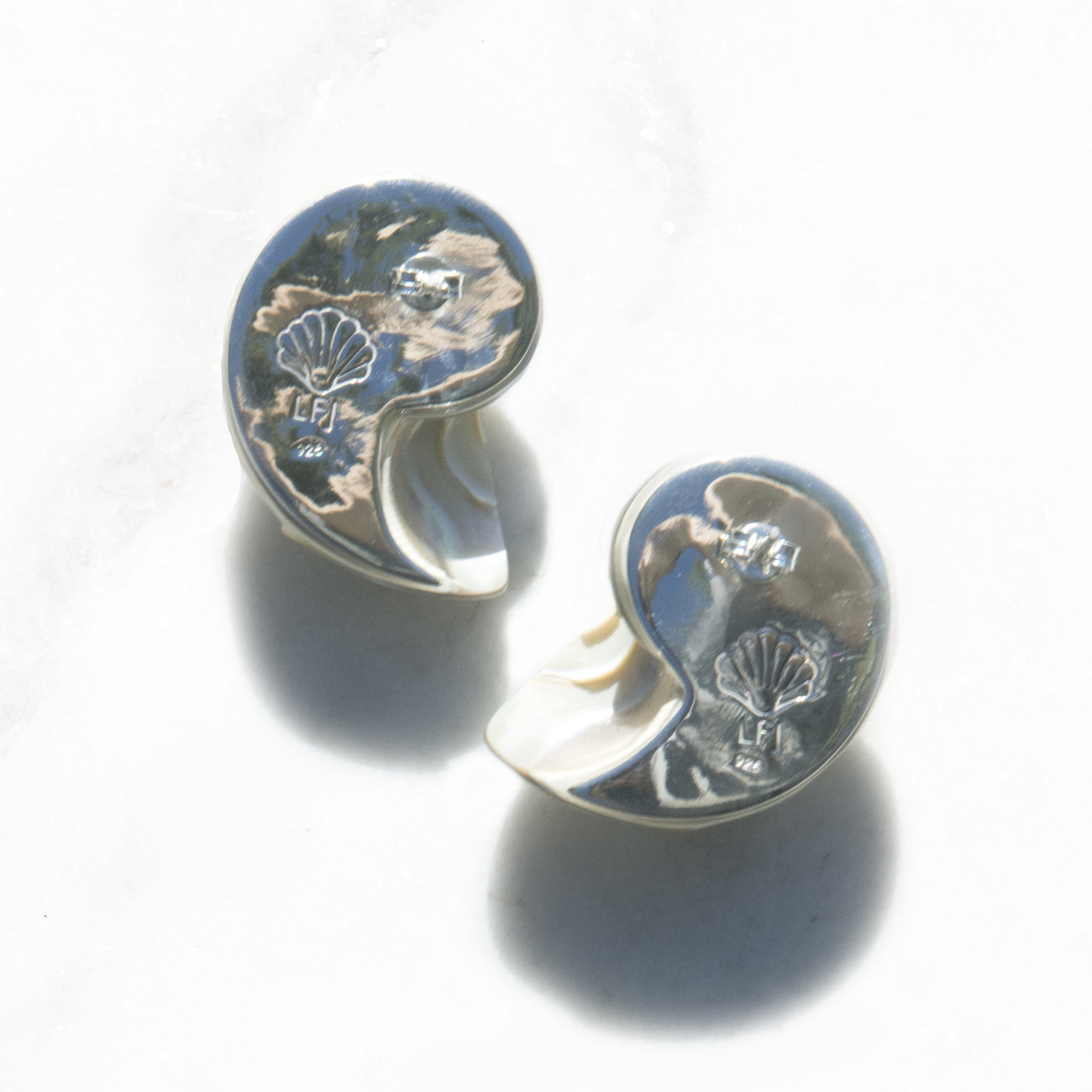 
                      
                        Small Nautilus Shell Earrings
                      
                    