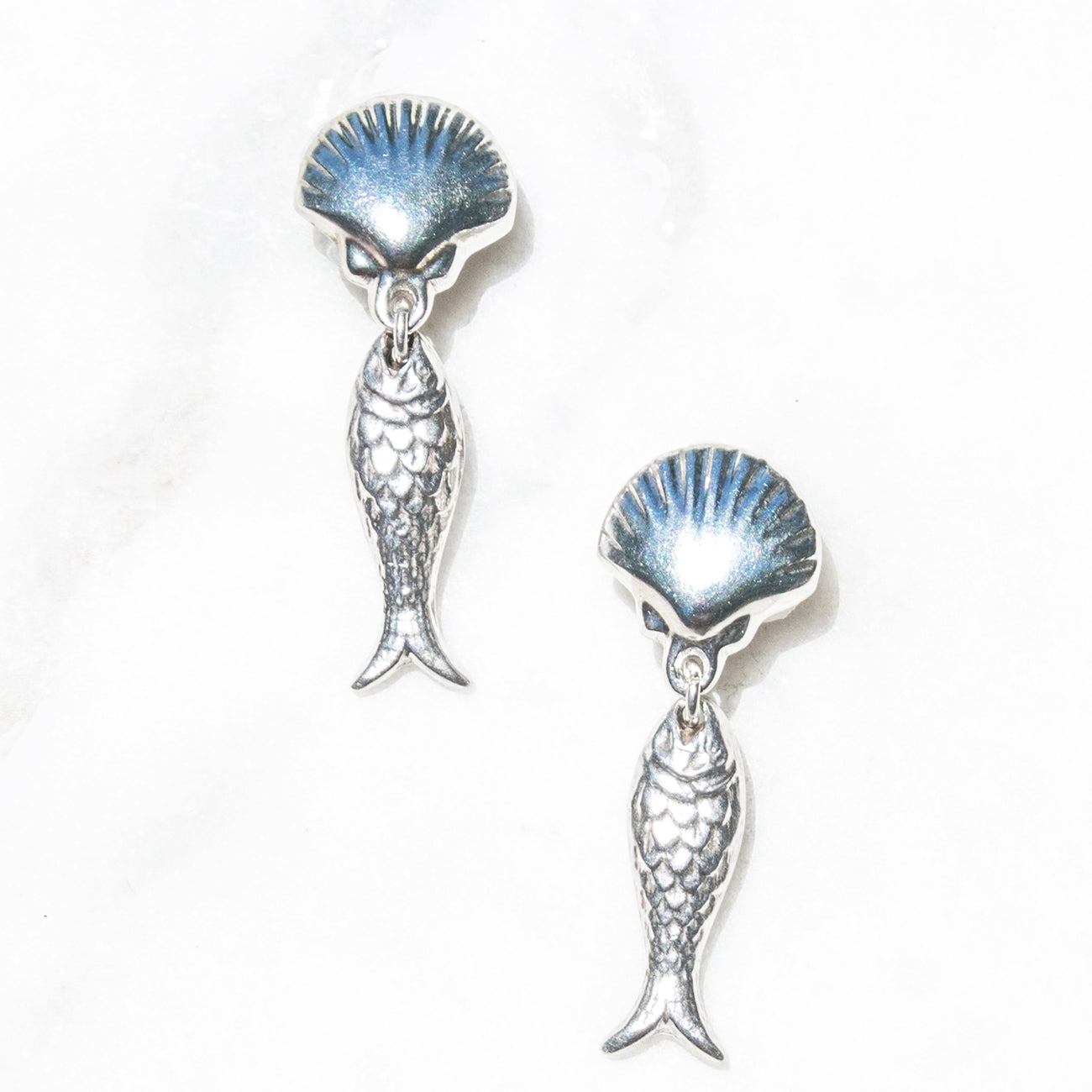 
                      
                        Vintage 925 Silver Pescado Earrings | Lily Frank Jewelry
                      
                    