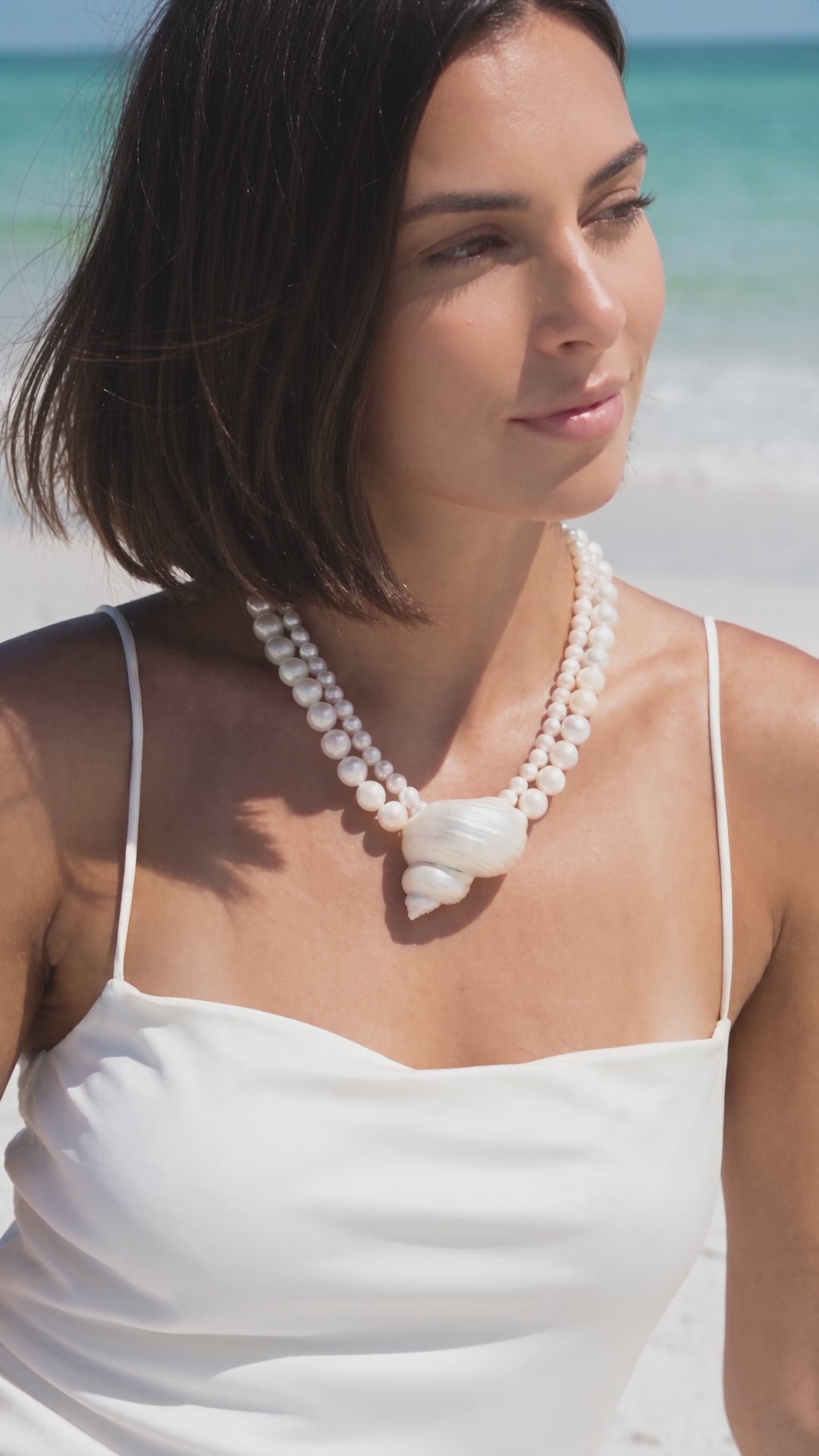Video of the Turban Shell Pearl Necklace | Lily Frank Jewelry