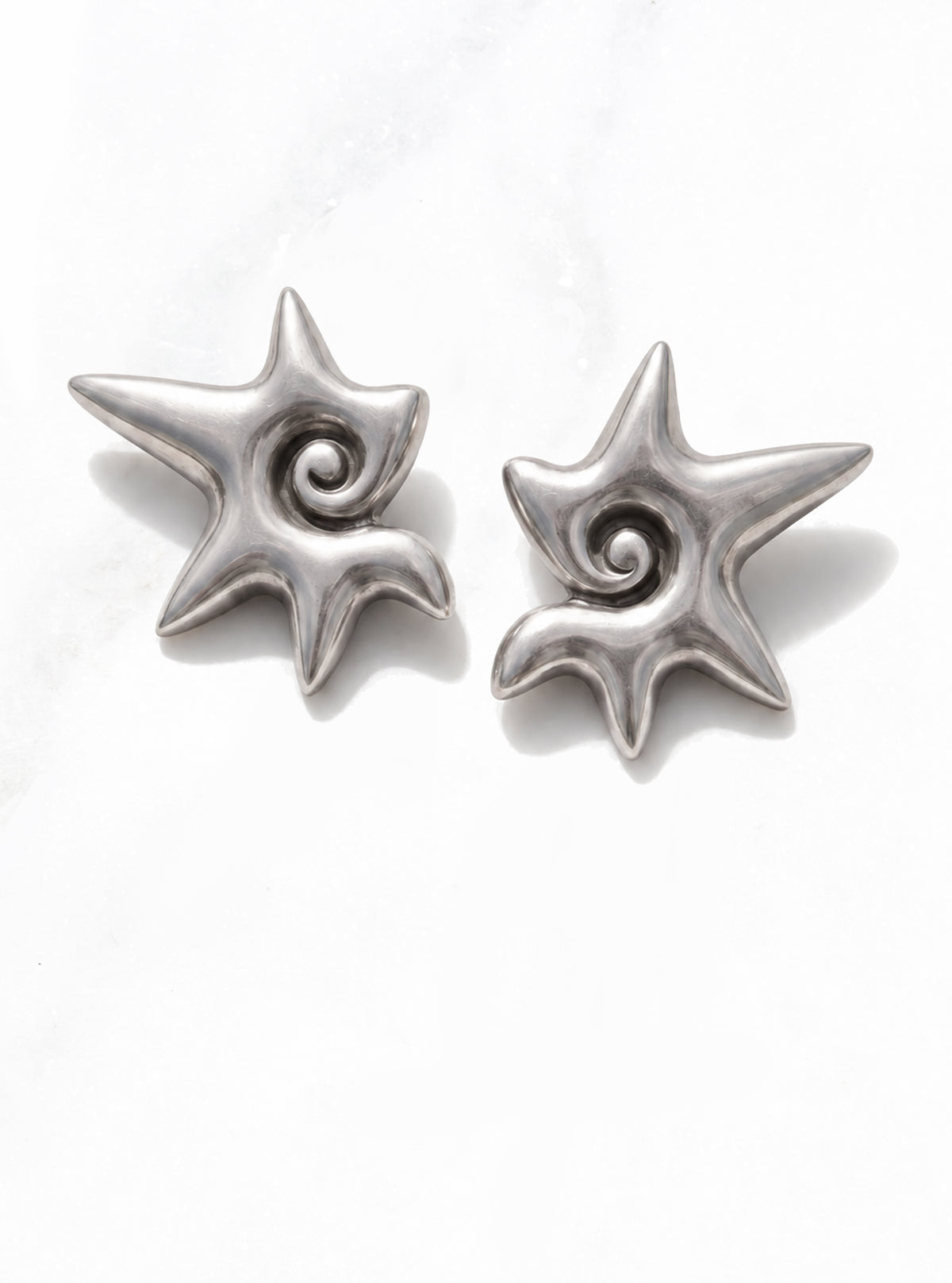 William Spratling Silver Concha Shell Earrings | Lily Frank Jewelry